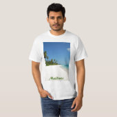 Perzikparadijs met palmbomen t-shirt (Voorkant volledig)