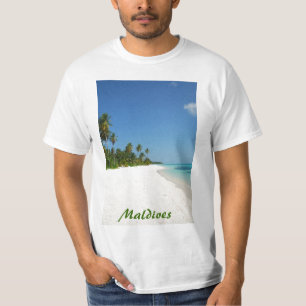 Perzikparadijs met palmbomen t-shirt