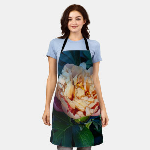 Perzikpioen: Delicate Bloesem Bloemen Schort