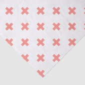Perzikpolka kruist wit tissuepapier (Detail)