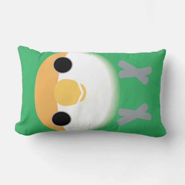 "Perzikroevogel (Seagreen) Kussen (Voorkant)