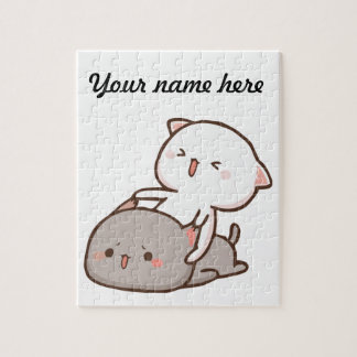 Perzikrolgoma Puzzle Legpuzzel