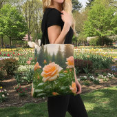 Perzikrozen Tote Tas