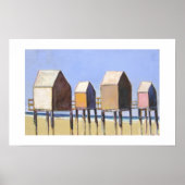 Perzikshuisvesting — Afdruk Poster (Voorkant)