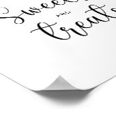 Perziksnoeren en behandelen baby shower poster (Hoek)