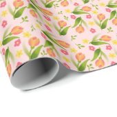 perziktulpen cadeaupapier (Rol Hoek)