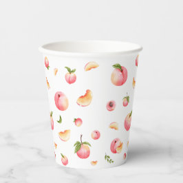 perzikverjaardag papieren bekers