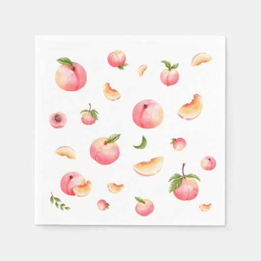 perzikverjaardag servet (Voorkant)