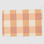 perzikvierkanten golfhanddoek (Horizontaal)