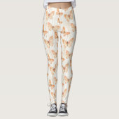 Perzikvlinders Leggings (Voorkant)