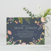 Perzikweide Bloemen Botanisch Vrijgezellenfeest Kaart (Staand voorkant)