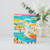 Perzikzomer Briefkaart (Staand voorkant)