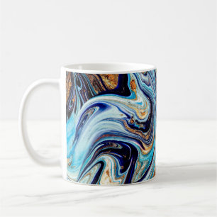 Perzisch Blauwe Agaat: Oosterse luxe textuur Koffiemok