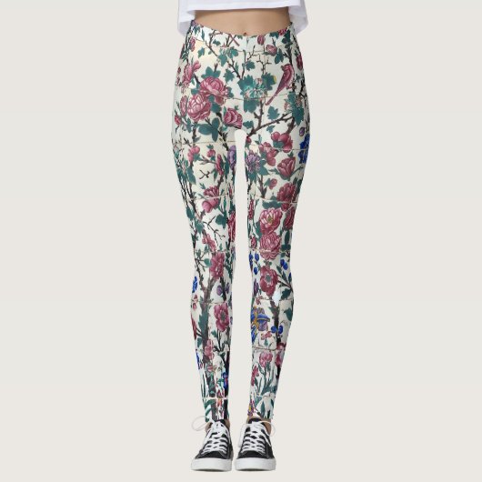 Perzisch bloemontwerp leggings (Voorkant)