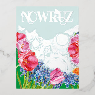 Perzisch Briefkaart van de Folie van Nowruz