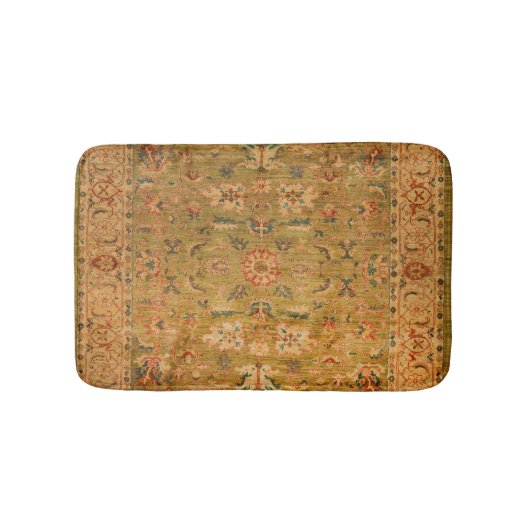 Perzisch Geel Blauw  Badmat (Voorkant)