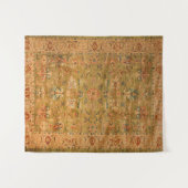 Perzisch Geel Blauw  Wandkleed (Voorkant (horizontaal))