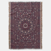 Perzisch gekleurd tapijt deken (Voorkant Verticaal)