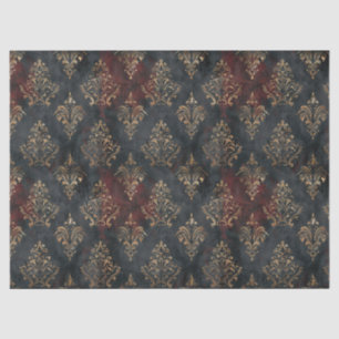 Perzisch Goud Damask Noir Patroon (2) Tissuepapier