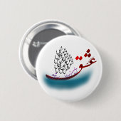 Perzisch kalligrafiegedicht uit hafez (1.2) ronde button 5,7 cm (Voorkant /achterkant)