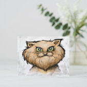 Perzisch kat briefkaart (Staand voorkant)