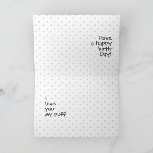 Perzisch kat met verjaardagscadeau Pet Kaart (Binnen)