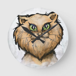 Perzisch kat ronde klok