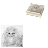 Perzisch kat 	rubberstempel (Gestempeld)