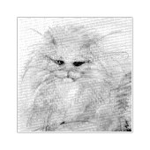 Perzisch kat 	rubberstempel (Afrduk)