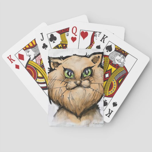 Perzisch kat speelkaarten (Achterkant)