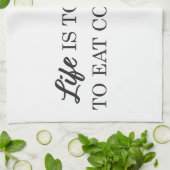 Perzisch keukenhanddoek voor het koken: Eet eerst (Gevouwen)