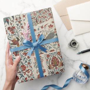 Perzisch kleurig patroon met florale verf Verpakki Cadeaupapier