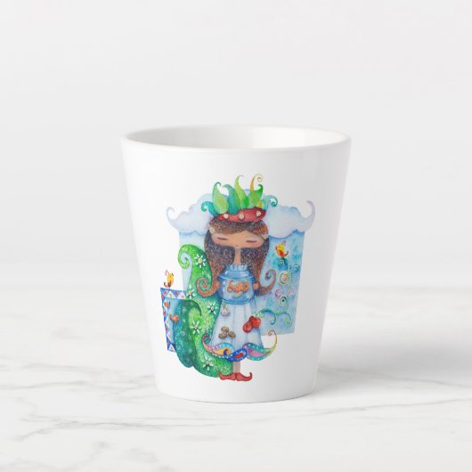 Perzisch meisje latte mok (Voorkant)