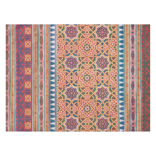 Perzisch/Midden-Oosten geometrisch patroon Tafelkleed (Voorkant (Horizontaal))