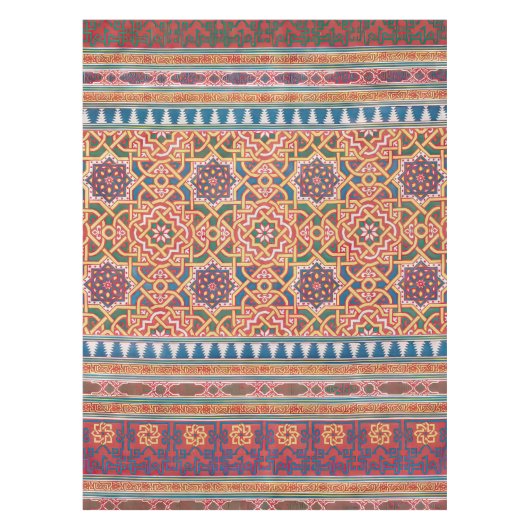 Perzisch/Midden-Oosten geometrisch patroon Tafelkleed (Voorkant)