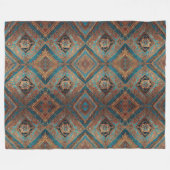 Perzisch Modern Mooi Oud Patroon Collectie Fleece Deken (Voorkant (Horizontaal))