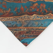 Perzisch Modern Mooi Oud Patroon Collectie Fleece Deken (Hoek)