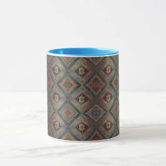 Perzisch Modern Mooi Oud Patroon Collectie Mok (Midden)