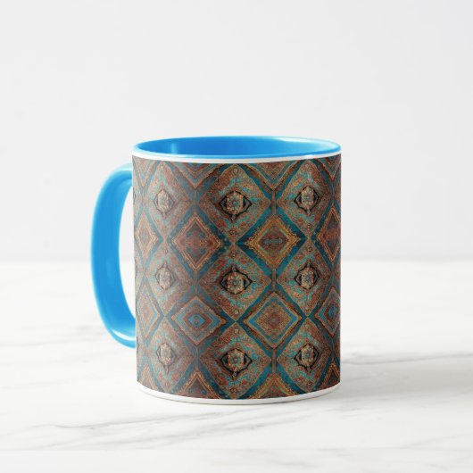 Perzisch Modern Mooi Oud Patroon Collectie Mok (Voorkant links)