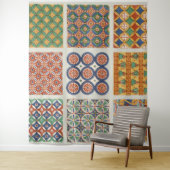 Perzisch mozaïekwandtapijt wandkleed (In situ)