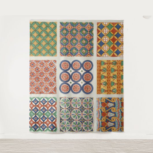 Perzisch mozaïekwandtapijt wandkleed (Voorkant)