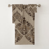 Perzisch oosters patroonpastelgoud bad handdoek (Insitu)