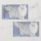 Perzisch, pewter visitekaartje (Voorkant / Achterkant)