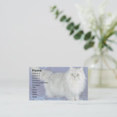 Perzisch, pewter visitekaartje (Staand voorkant)