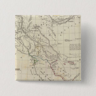 Perzisch Rijk, oostelijk Vierkante Button 5,1 Cm