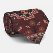 Perzisch Rood Oosters Arabisch Rood  Turks Stropdas (Opgerold)