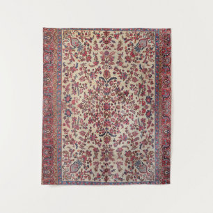 Perzisch roze lichtblauw Paars  Wandkleed