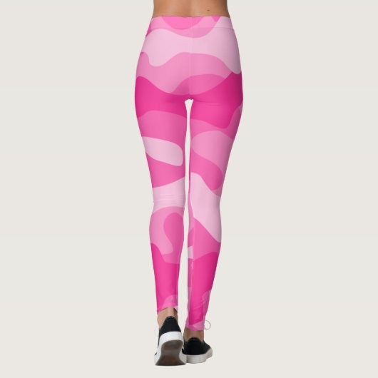 Perzisch Roze Monocolor Camo Leggings (Achterkant)