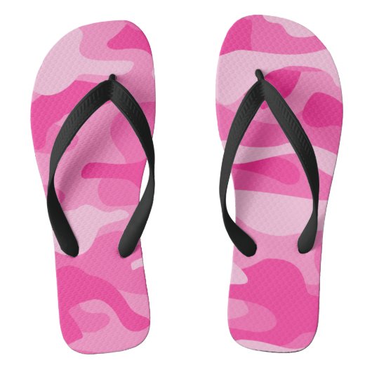 Perzisch Roze Monocolor Camo Teenslippers (Voetbed)
