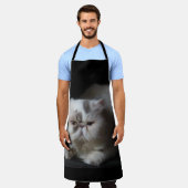 perzisch, schattig, kat, dier, geïsoleerd, gezelsc schort (Gedragen)